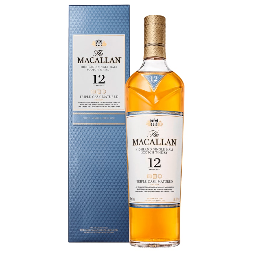 The Macallan Highland Single Malt Scotch Whisky 0,7l